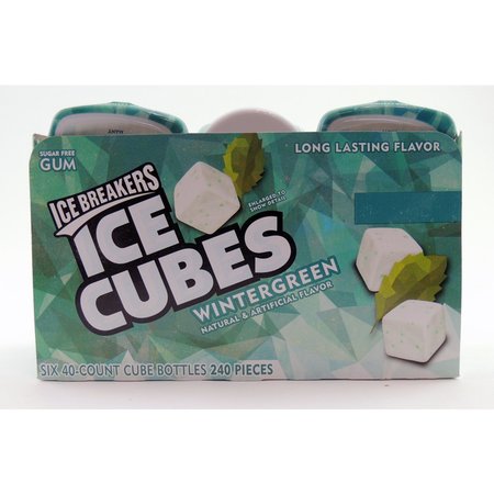 Ice Breakers Ice Cubes Wintergreen Chewing Gum 40 pc 3400070106